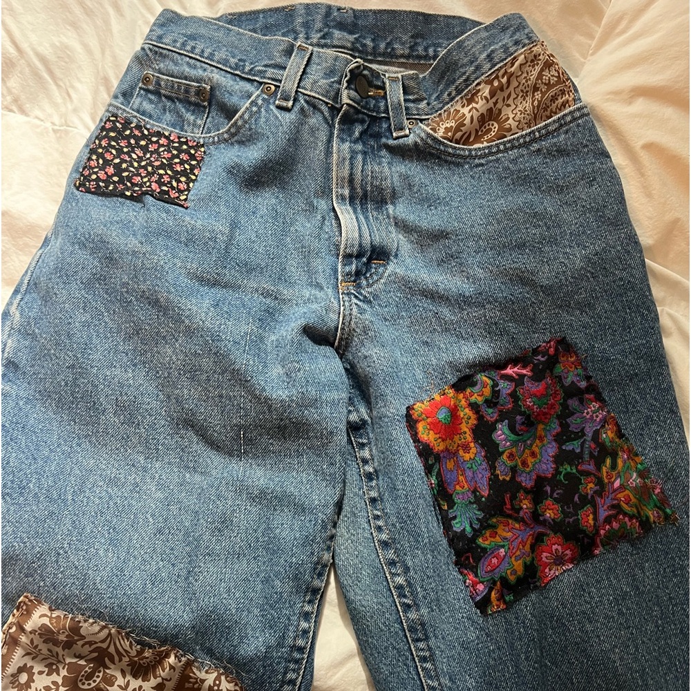 Vintage LL Bean Patchwork Jeans